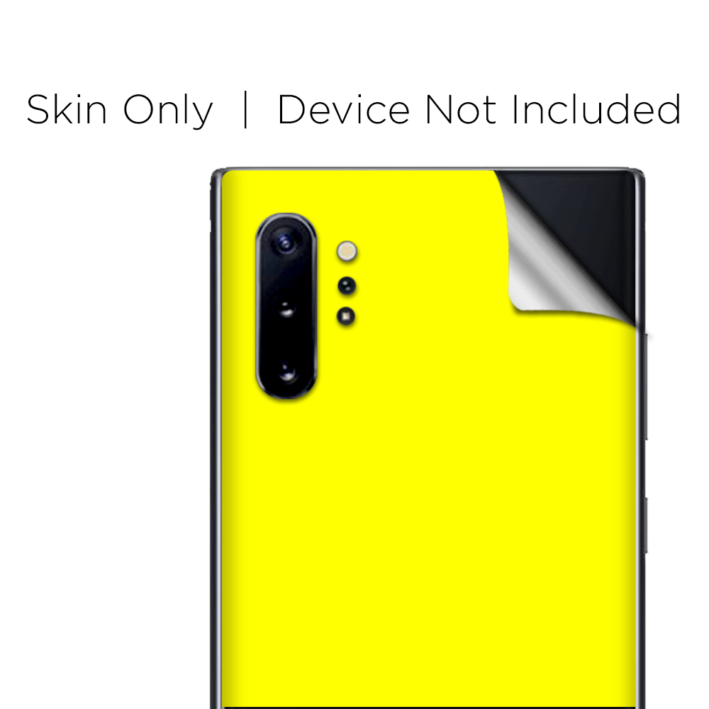 Skins Decal Wrap for Samsung Note 10 Plus Bright Yellow