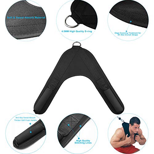 Ab Crunch Harness Cable Attachment Ab Exercise Cable Machine Gym Workout