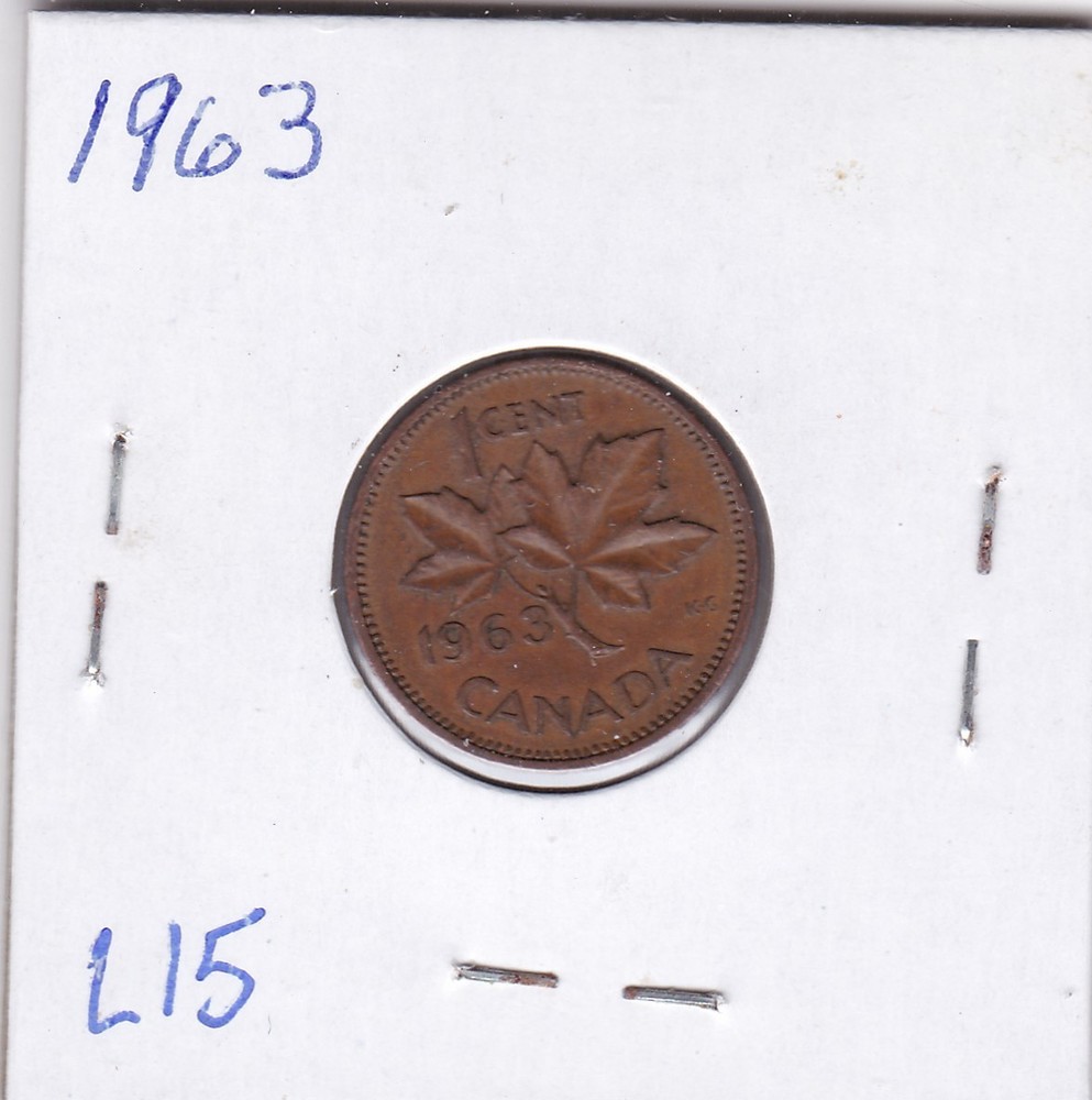 1963 Canada Cent L15