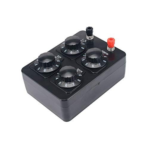 Precision Variable Resistor 0-9999 Ohm Resistance Box for Physics Experiments