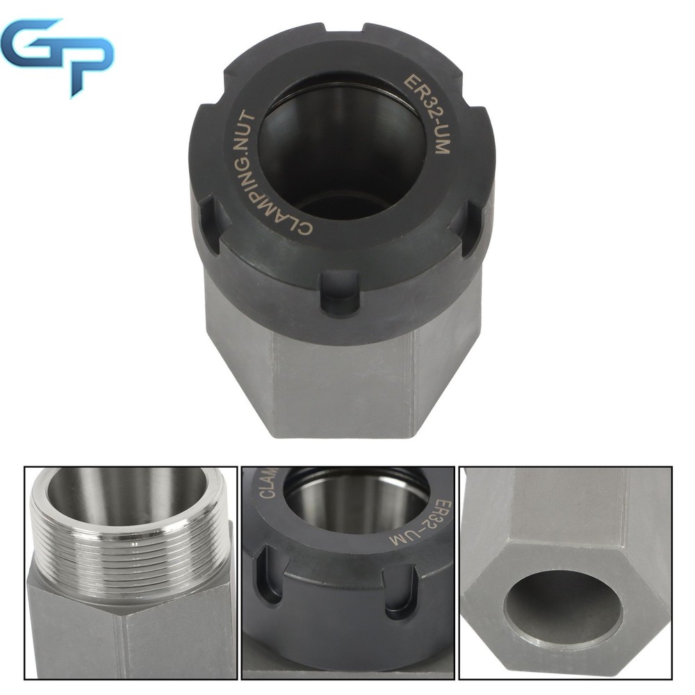ER32 Collet Block Spring Hex & Square Chuck Holder For CNC Machine