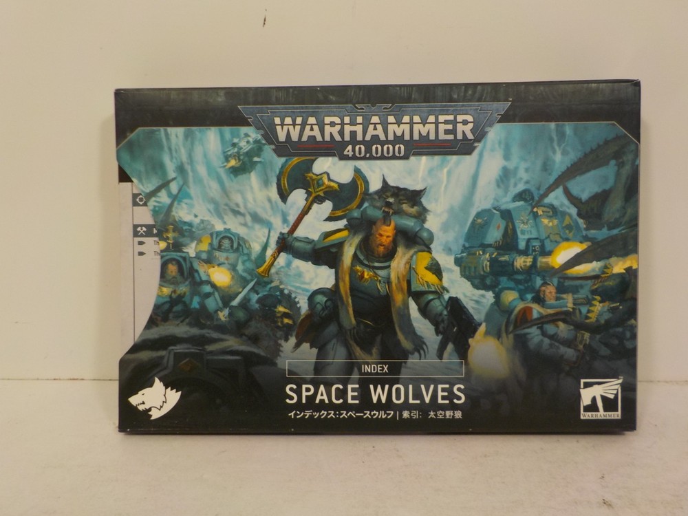 A0223 Warhammer 40K: Space Wolves Codex Supplement HC & Index Cards