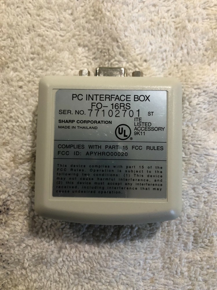 Sharp PC Interface Box - PC to Fax Connector #FO-16RS
