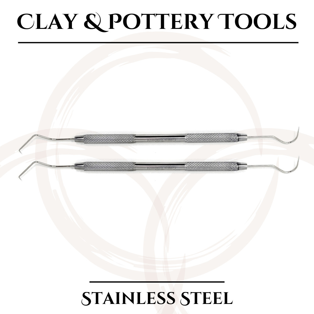 Stainless Steel Clay Modeling Tool Double Ended Sculpter Shaping Pottery Tool