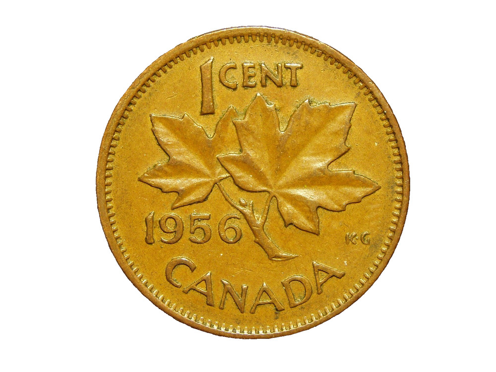 CANADA 1956 1 CENT COIN #7