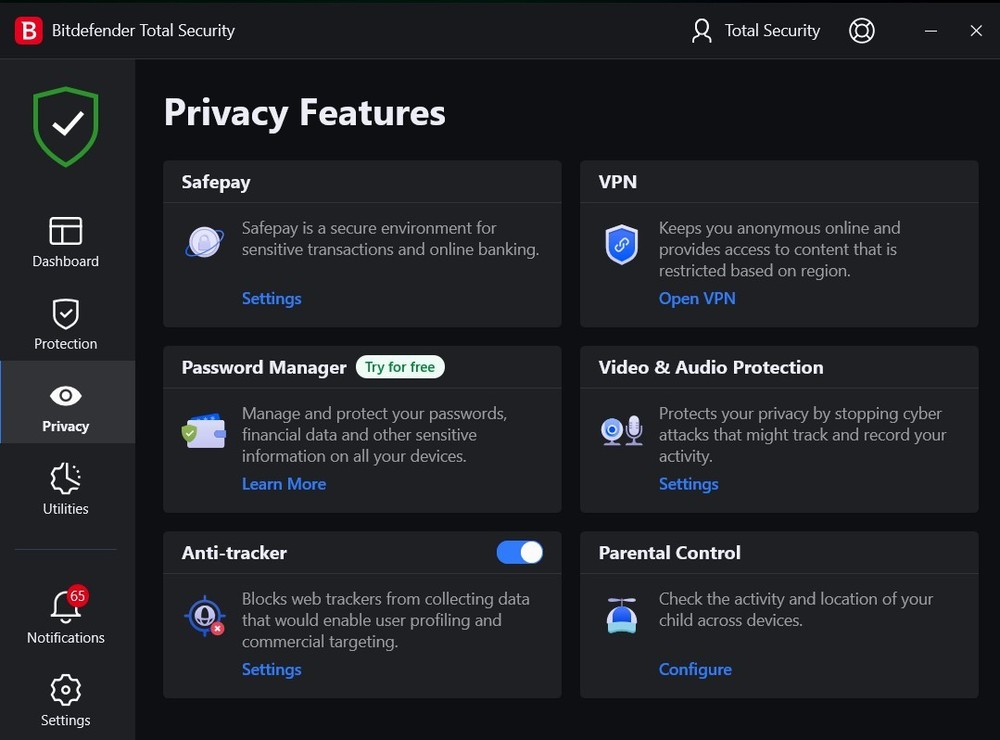 Bitdefender Security - 1 Year For 10 Devices (Win,MAc,Android) Protection
