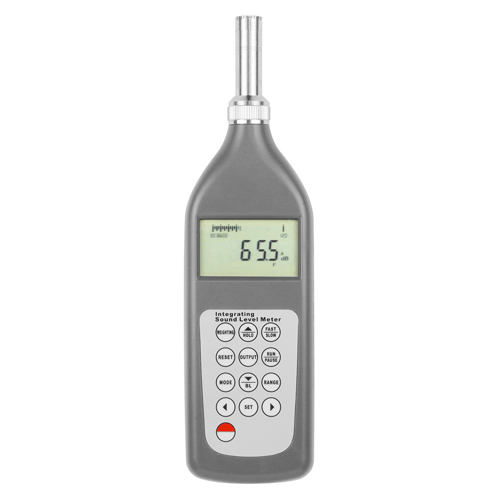 Impulse Integrating Sound Level Meter Decibel Reader with Range 25dB~130dB (A)