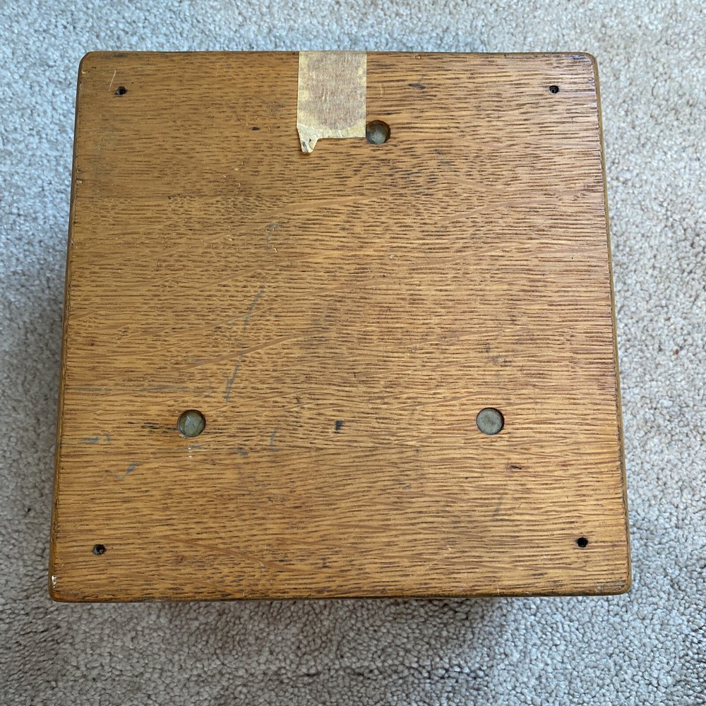 Weston DC Voltmeter Model 45 In Solid Oak Case