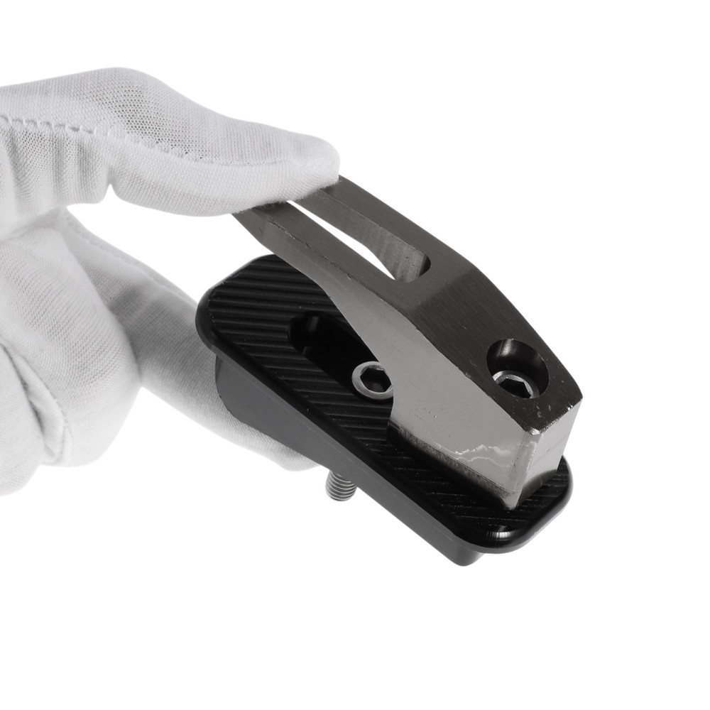 Allu Alloy Motorcycle Hook for Minio Rectangular With Titanium Shade Hole