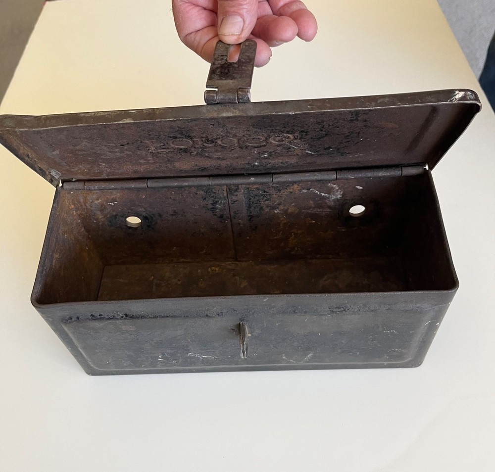 Vintage Fordson Toolbox Original Embossed for Tractor