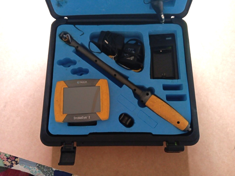 Aqua SnakeEye Color Video Inspection Camera System POWERS ON