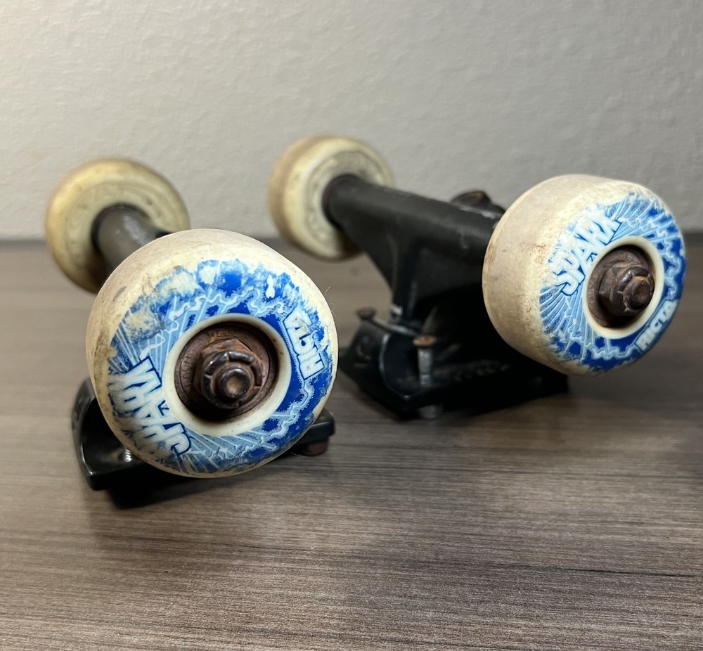 Tensor Skateboard Trucks Black With Ricta Spark Wheels Vintage