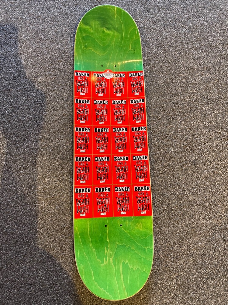 Signed Baker Has A Deathwish Deck 8.5x32