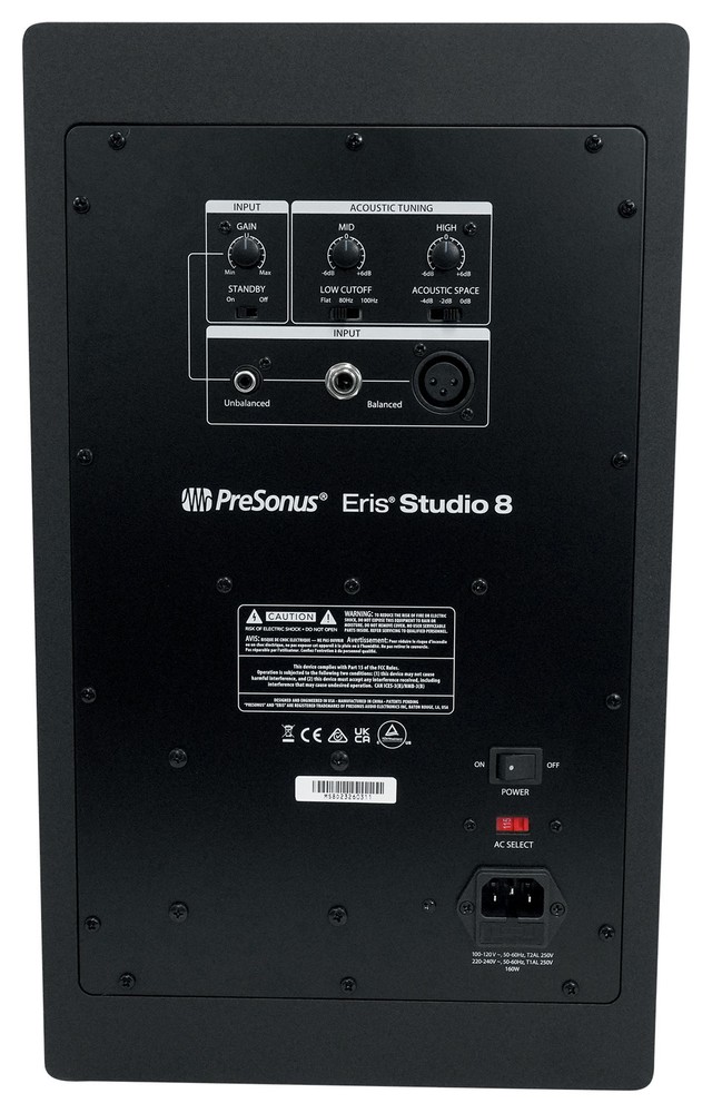 (2) Presonus Eris Studio 8 Powered Active 8" Studio Monitors + 2x2 USB Interface