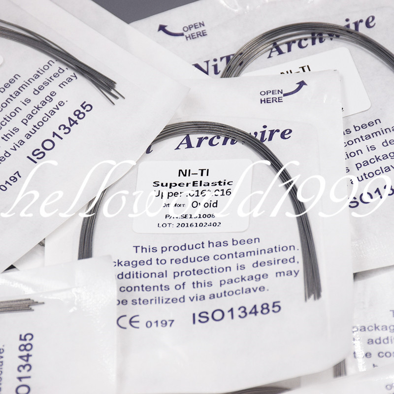 100/ Dental Orthodontic Super Elastic Arch Wire Rectangular Ovoid Upper Lower