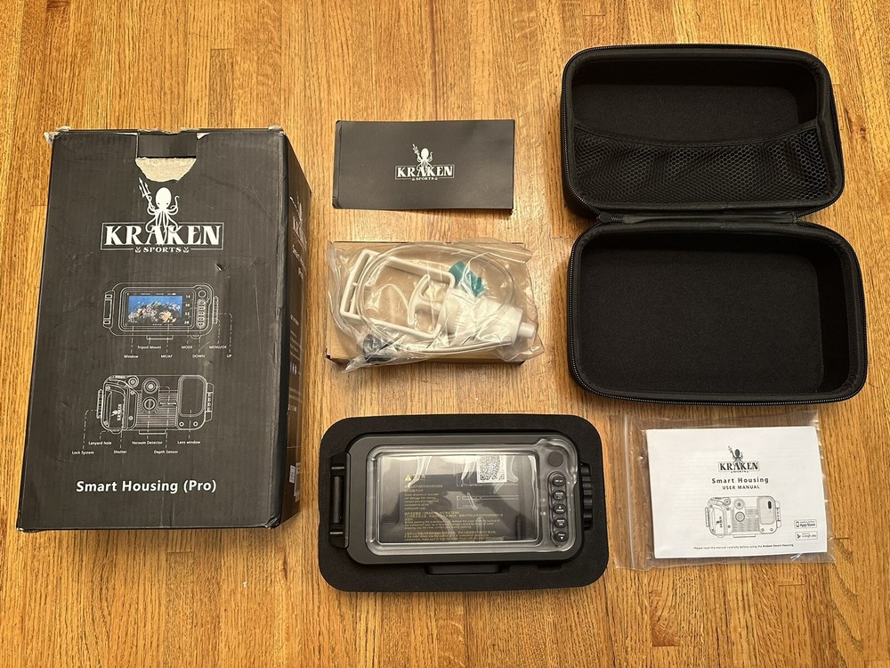 Kraken Smart Housing Pro KRH01 w/ Temperature & Depth Sensor iPhone Android