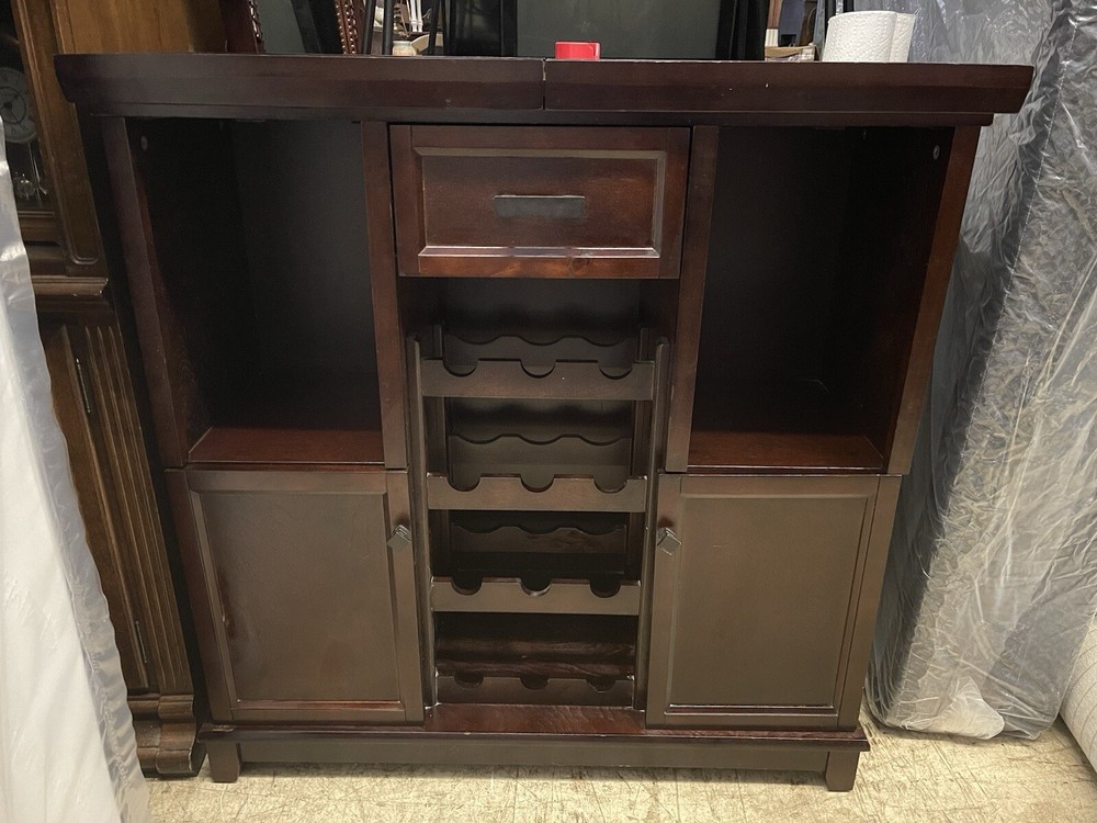 Bar Cabinet With Expandable Top
