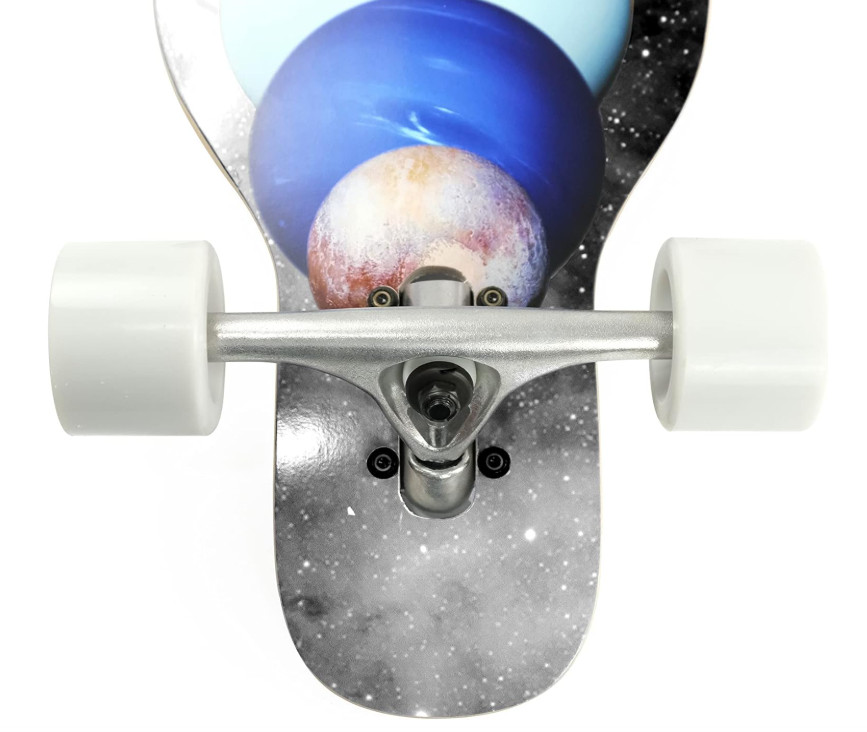 Freeride Longboard Cruiser | Maple Wood Deck| Drop Through Longboard Complete