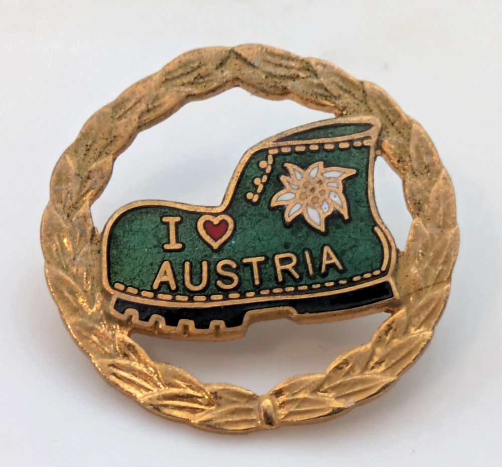 I Love Austria Boot Lapel Pin