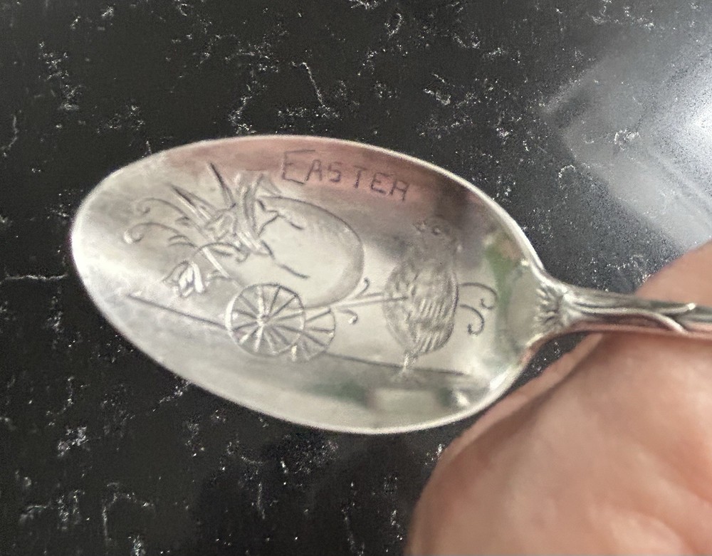 Watson EASTER Sterling Silver~Lily of the Valley 6” Souvenir Spoon~20G