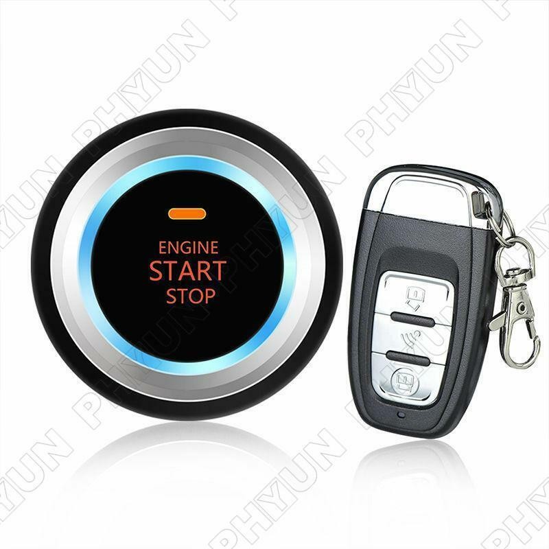 Car SUV One Key Remote Start System Ignition Engine Vibration Alarm Start Button