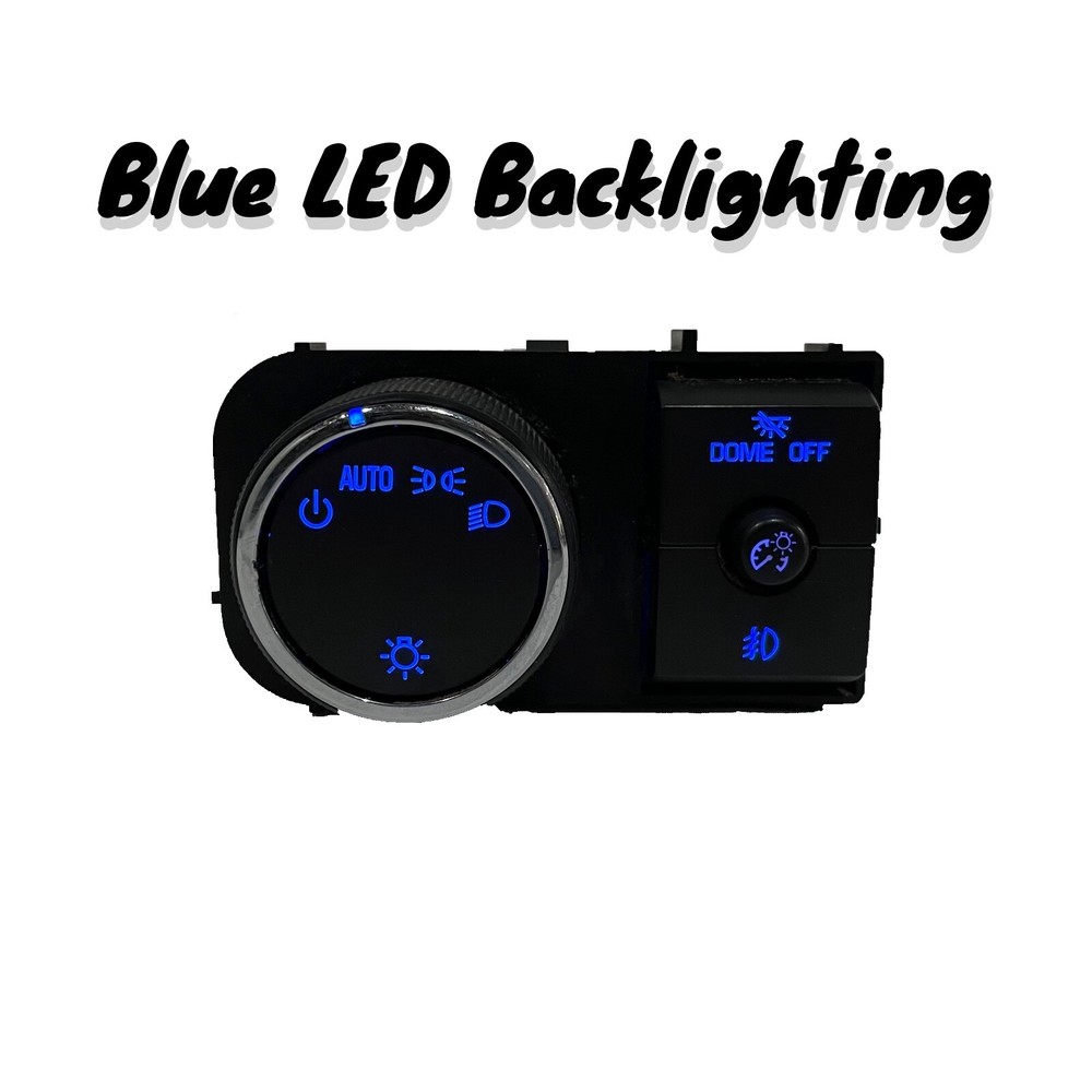 2007-13 Silverado Sierra Headlight Switch NEW - BLUE LED