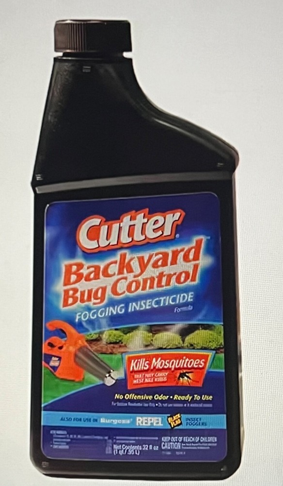 NEW Cutter Backyard Bug Control Fogging Insecticide, No Offensive Odor - 32 oz.