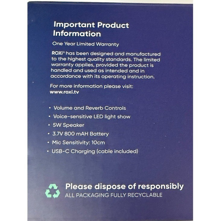 ROXi Wireless Karaoke Microphone