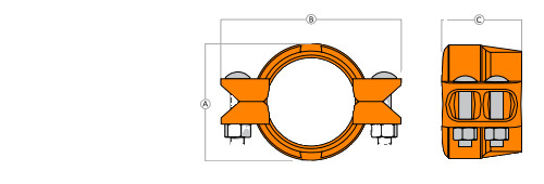 4" HDPE Transition Coupling (Vic Coupling)
