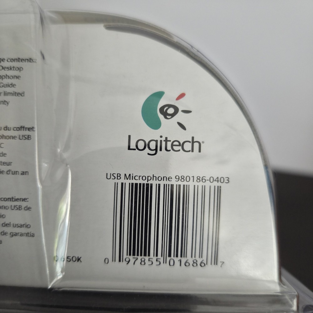 New Logitech USB Desktop Microphone (Skype Certified) Noise Canceling PC/MAC