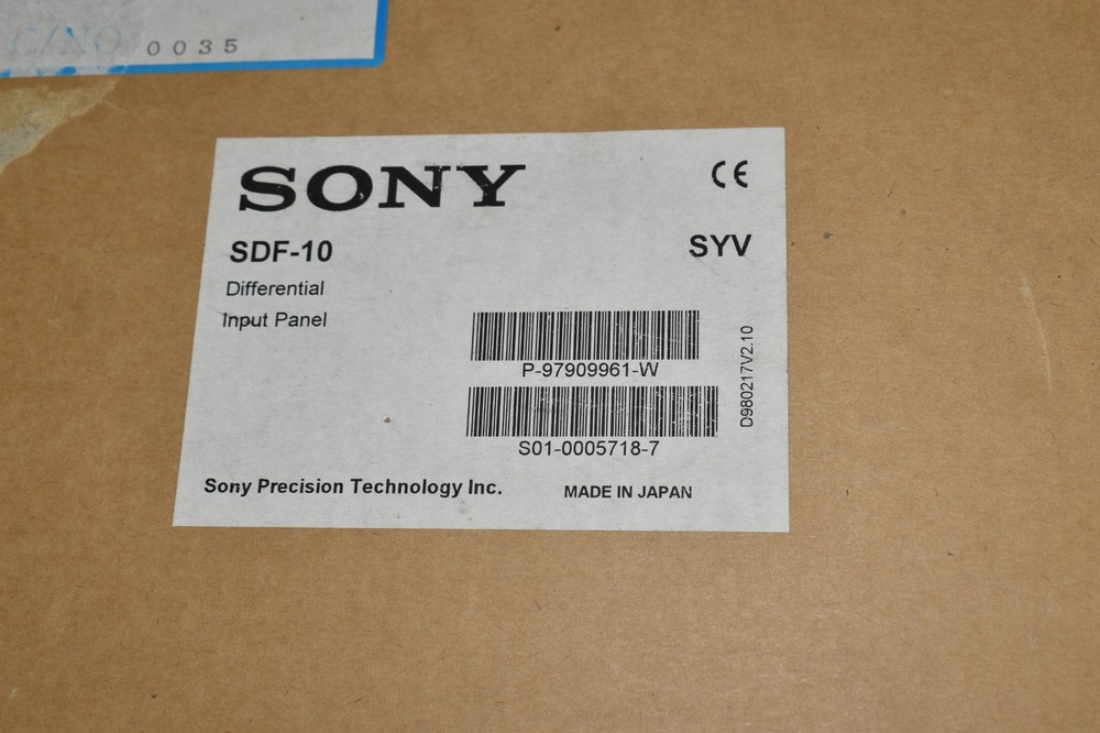 ^^ Sony SDF-10 Differential Input Panel SIR-1000 --NEW (WLD38)