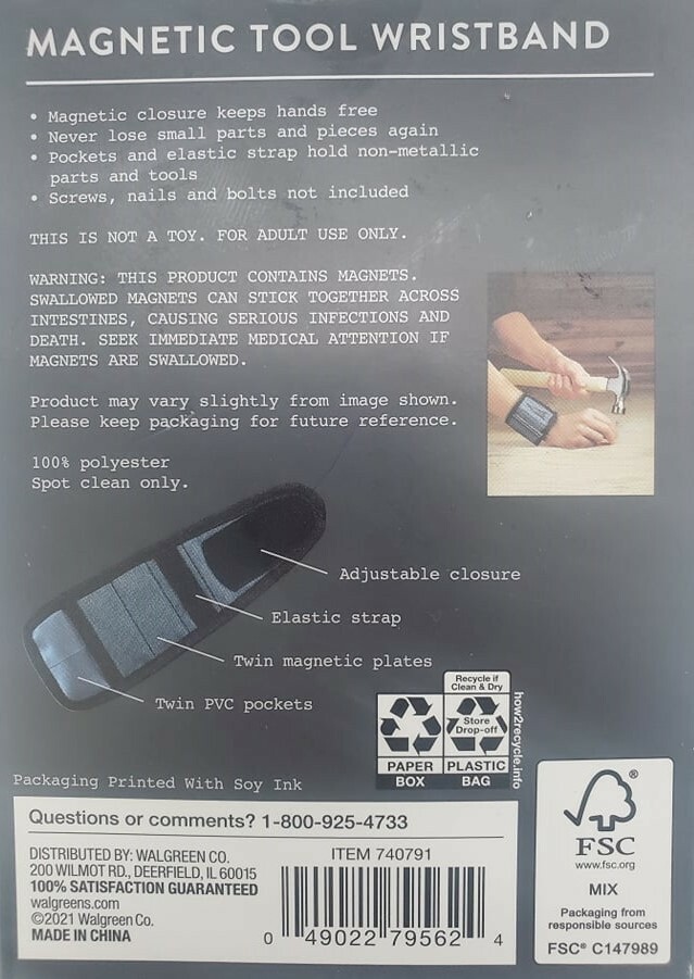 Dashing Magnetic Tool Wristband