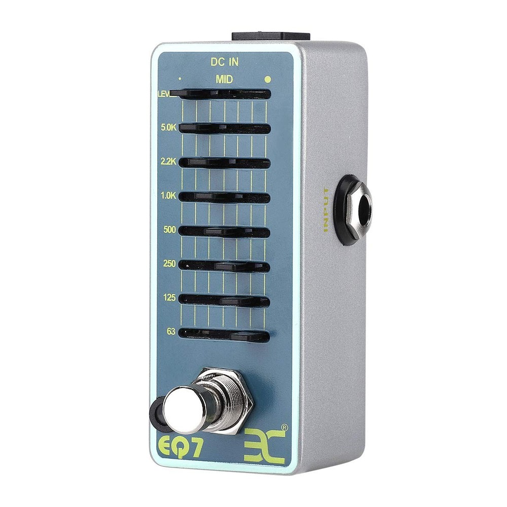 7 Band EQ Micro Electric Guitar Effect Pedal With Graphic Equalizer