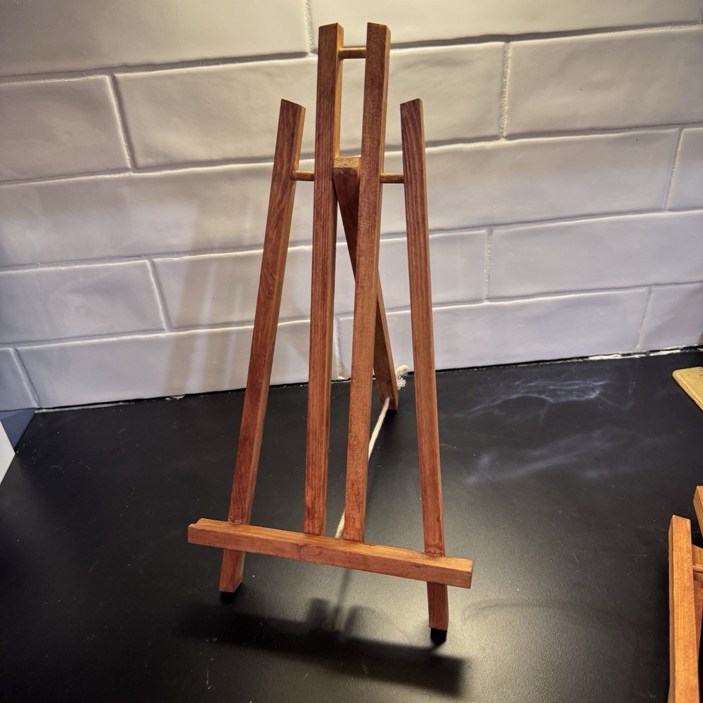 14" Medium Tabletop Wood Display Stand A-Frame Artist Easel Tripod