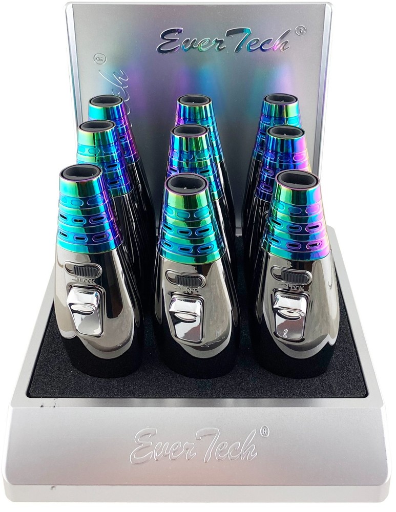 Dual Flame Butane Torch Lighter Refillable Adjustable Windproof Gas Lighter cook