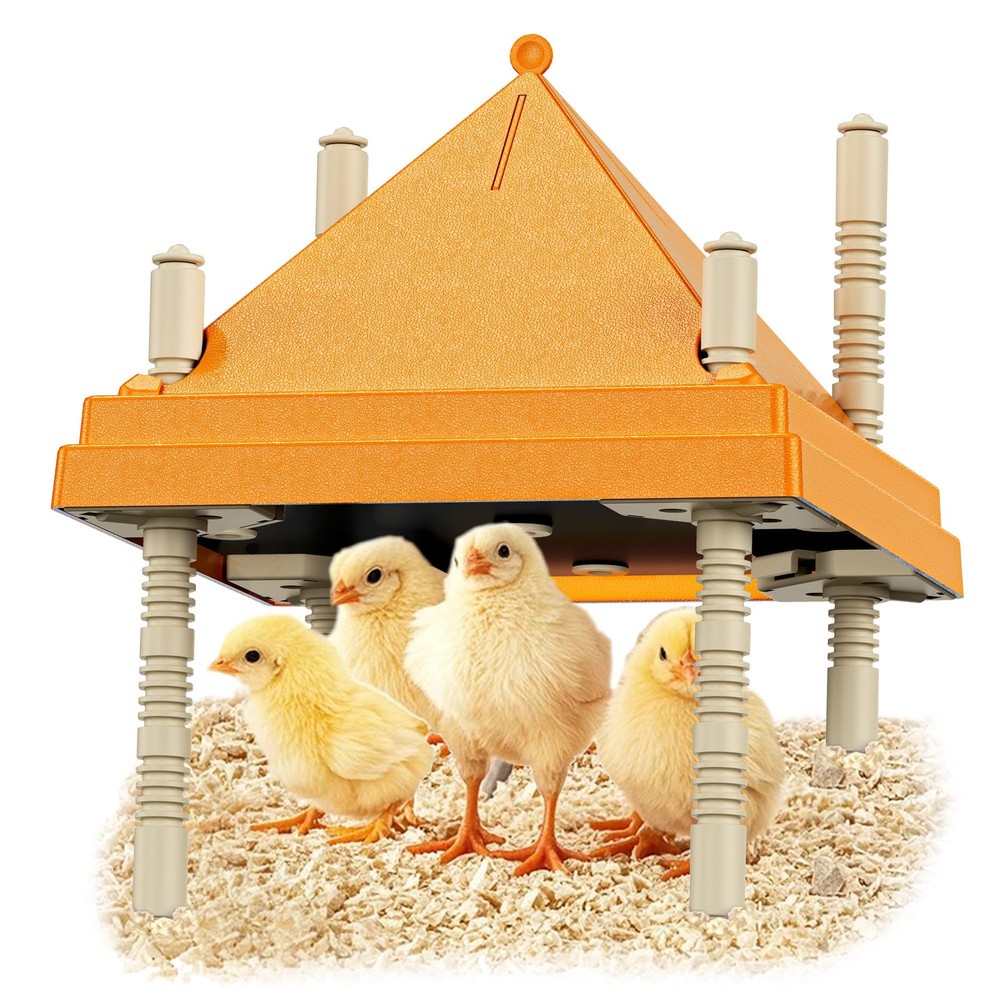 Brooder Plate for Chicks,10" x 10" Heat Plate for Chicks with Triangular Cone...