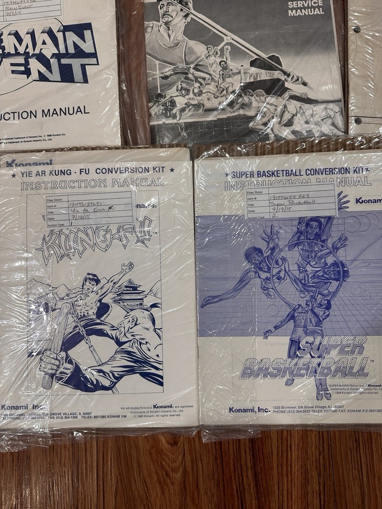 Arcade Machine Manuals