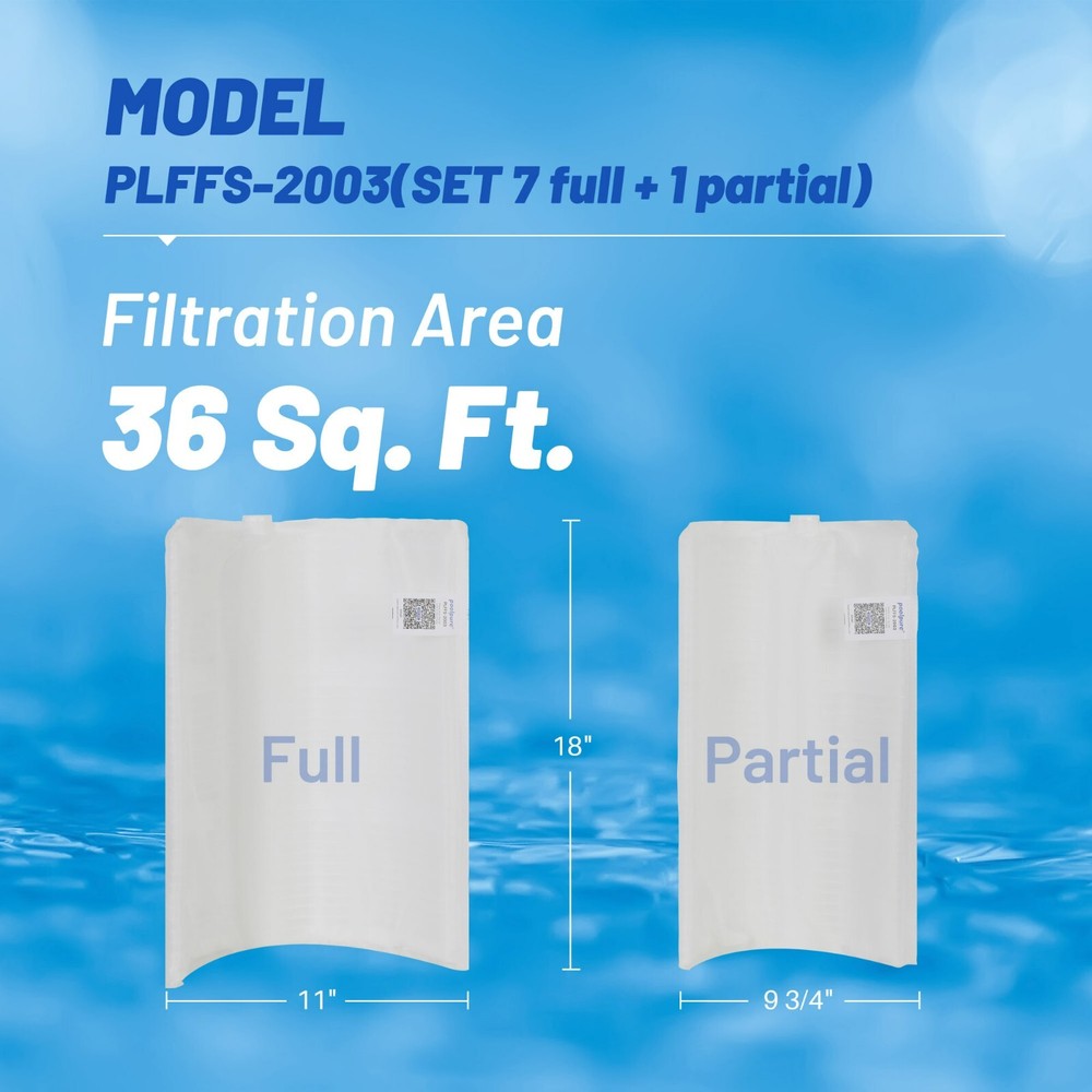 POOLPURE FS-2003 36 Sq.Ft DE Grid Pool Filter Set Replace Unicel FS-2003,PFS1836