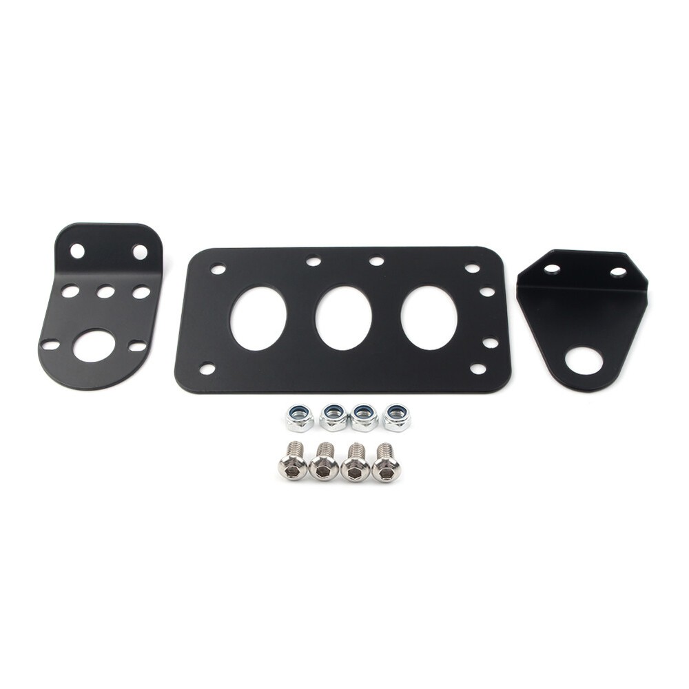 Side Mount Motor Tail Light License Plate Bracket Holder For Harley Choppers US
