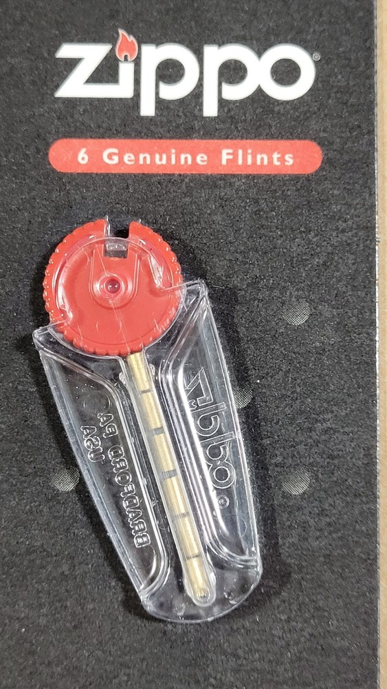 Zippo Lighter Genuine Flints - 6 Flints Per Pack - 1 Pack, New