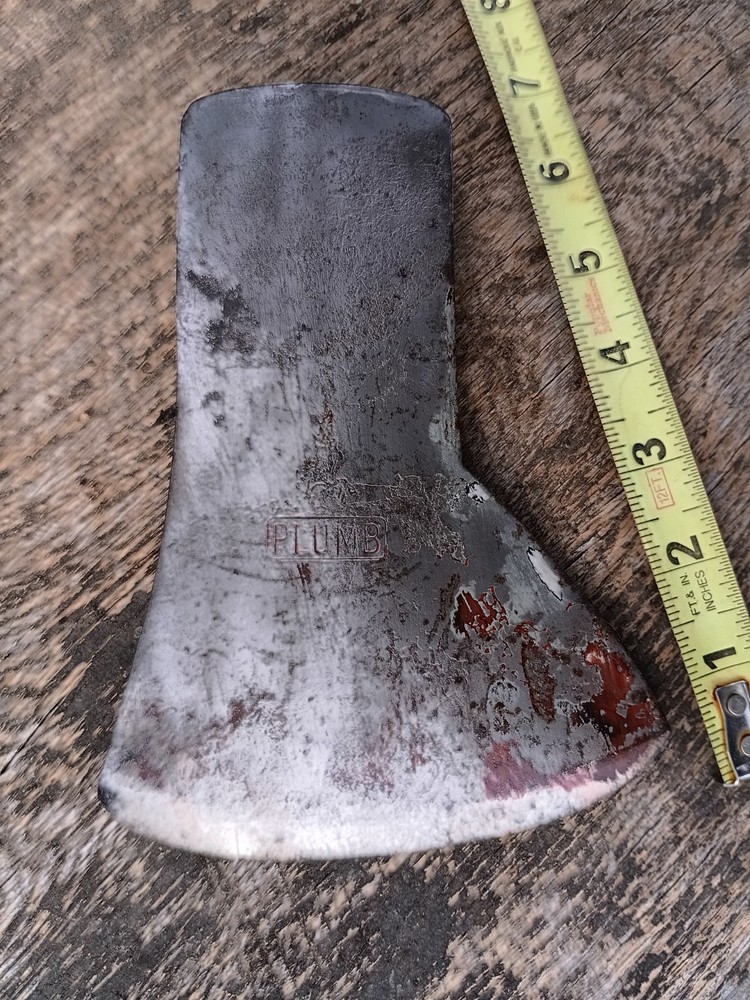 Vintage Plumb Cedar Pattern Axe Head 2 lbs 12 oz