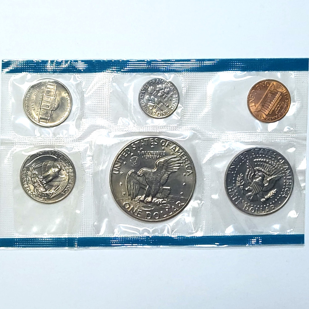 1977 P US Mint Set - 6 BU✨️ Coins/Mint Cello - Includes Eisenhower!