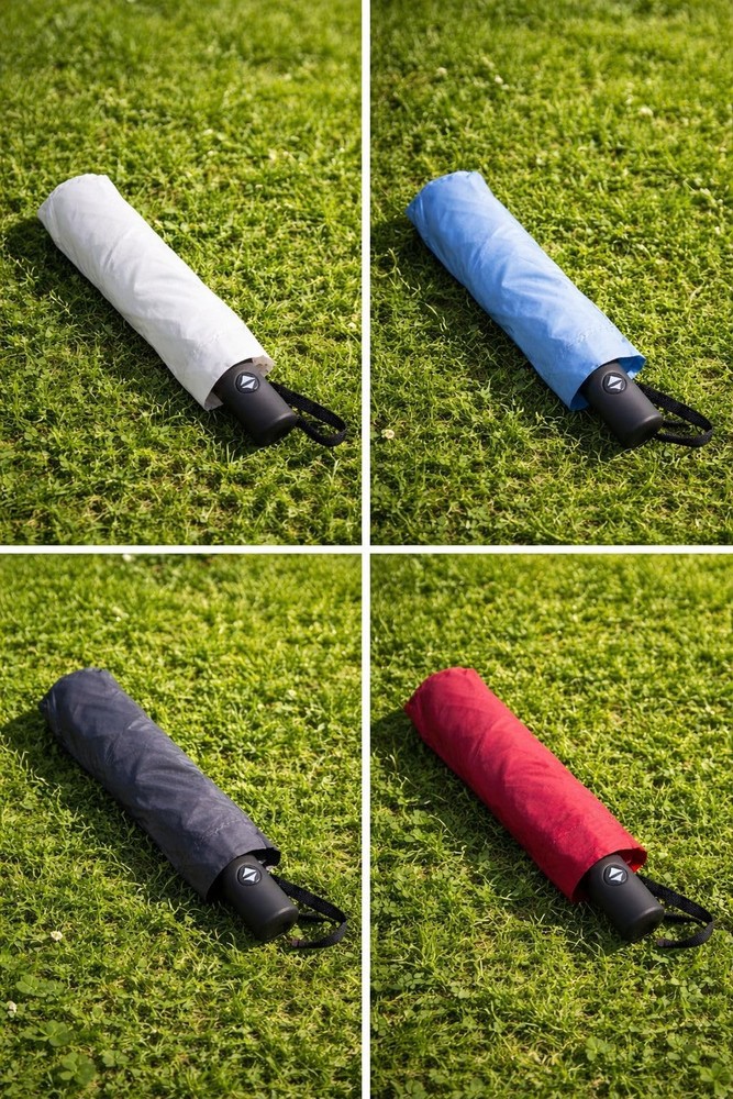 Full Automatic Three-Fold Umbrella – Windproof, Waterproof, Compact Sky Blue