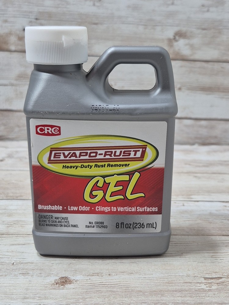 Crc Evapo-rust Gel Rust Remover, 8 Fl Oz, Rust Remover for Vertical Surfaces, El