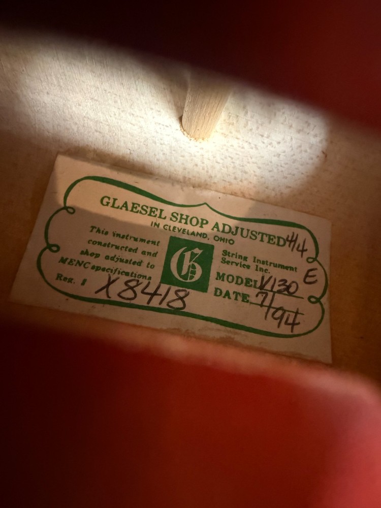 German Violin with case and bow, full size.