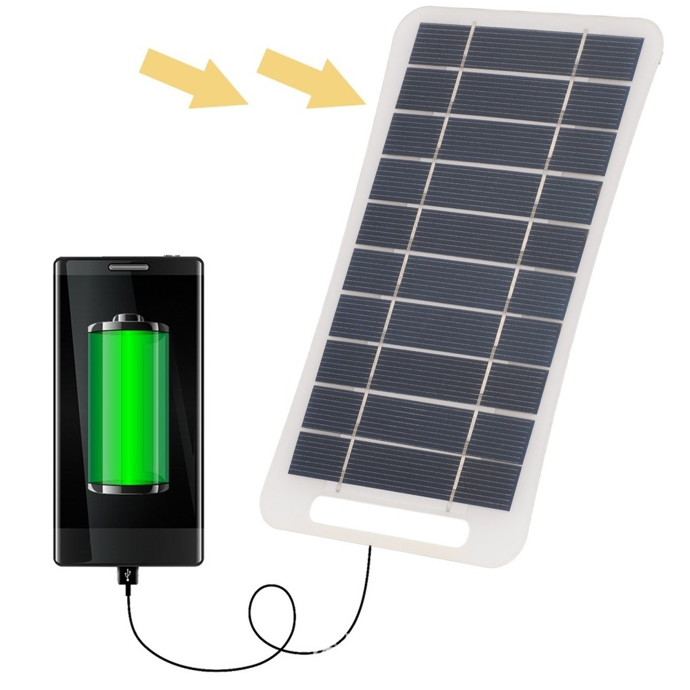 5W High Efficiency USB Solar Panel Charger For Outdoor Camping Trending