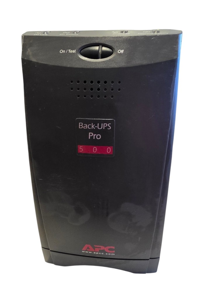 APC Back UPS Pro 500 Surge Protector 7 Outlet Data Cable NO Battery