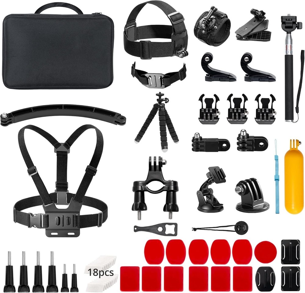 60 in 1 GoPro & Action Camera Accessories – Capture Every Angle