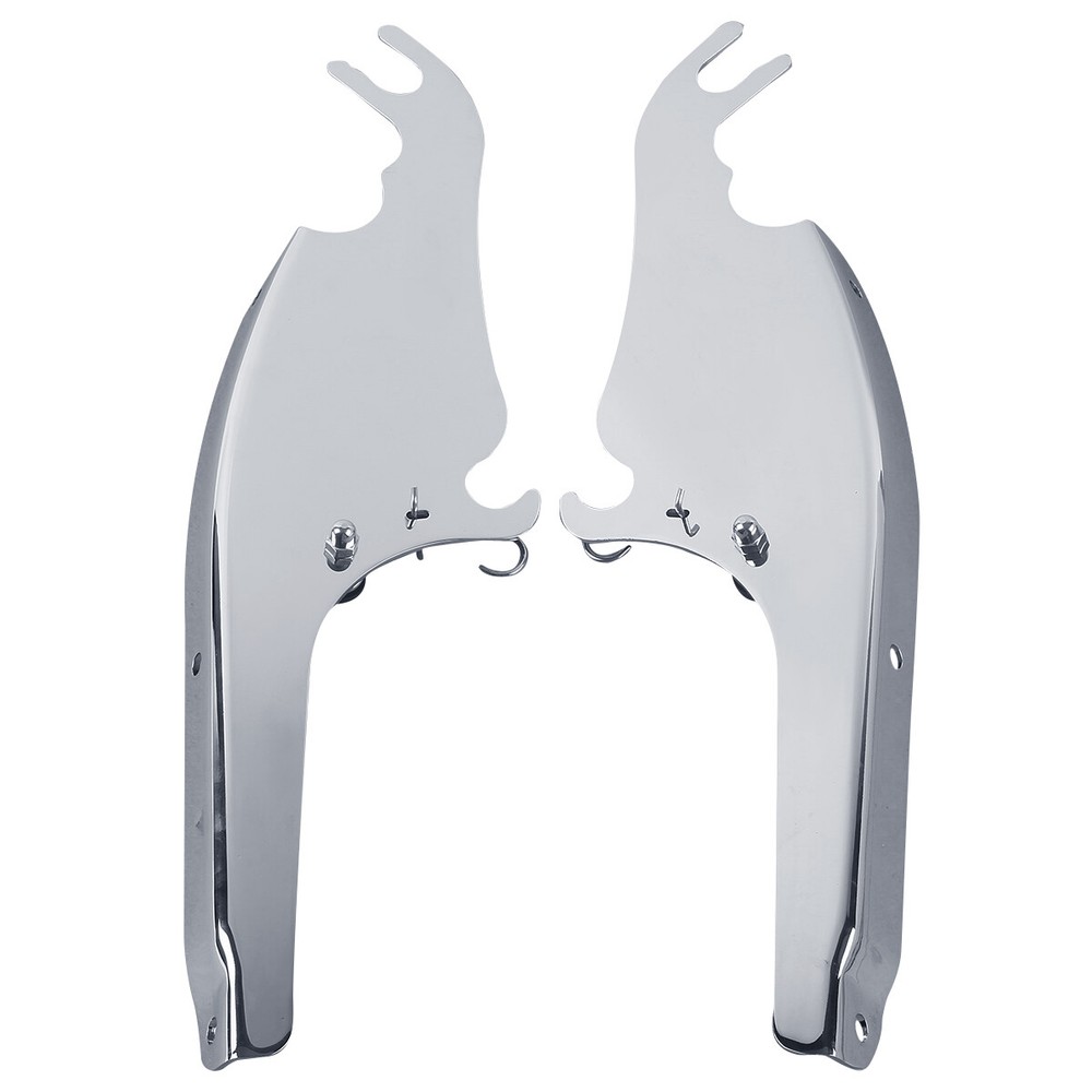 Chrome Windshield Mount Bracket Fit For Harley Softail Fatboy Heritage 2000-2017