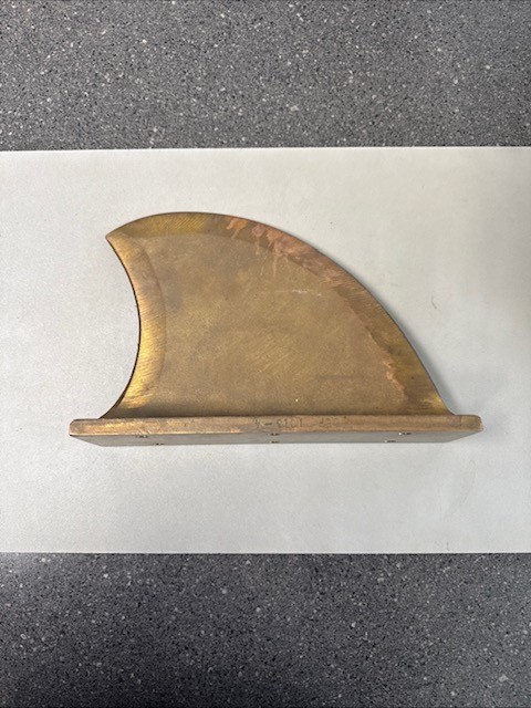 Tracking fin- used on vdrive inboard models 2009-current Bronze Casting